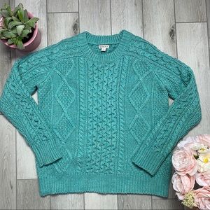 SOLD - Merona Target Cable Knit Sweater Small